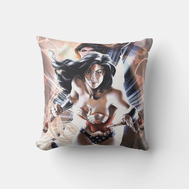 Wonder Woman Comic Cover  #609 Variant Throw Pillow (Front)