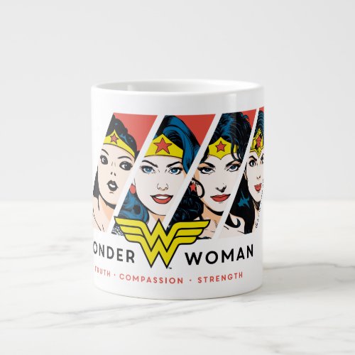 Wonder Woman Comic Evolution Graphic Giant Coffee Mug
