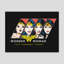 Wonder Woman Comic Evolution Graphic Invitation Postcard