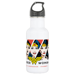 Wonder Woman Comic Evolution Graphic Stainless Steel Water Bottle