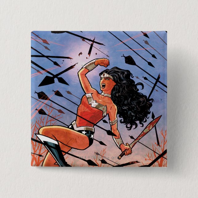 Wonder Woman Cover #1 Pinback Button (Front)