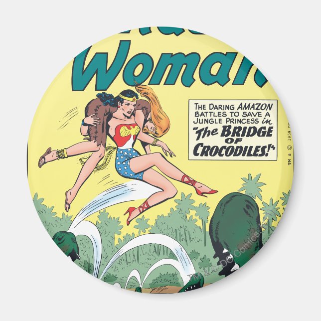 Wonder Woman Crocodiles Magnet (Front)