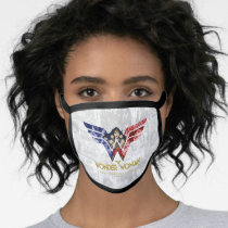 Wonder Woman Crossed Arms in Logo Collage Face Mask