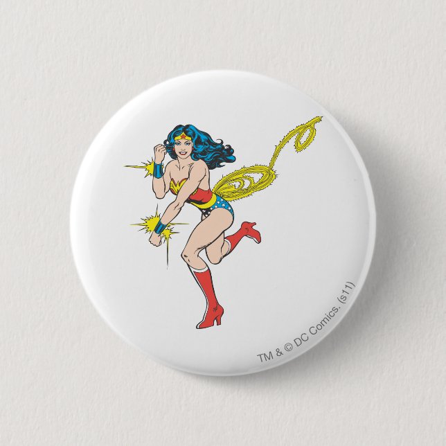 Wonder Woman Cuffs Button (Front)