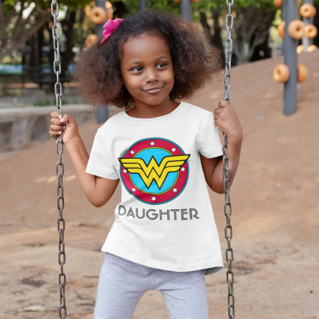 Wonder Woman | Custom Circle & Stars Logo T-shirt
