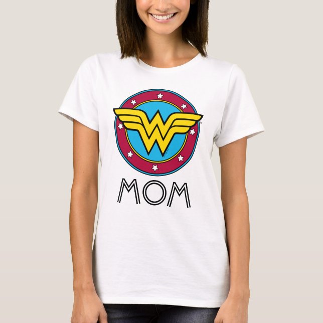 Wonder Woman | Custom Circle & Stars Logo T-Shirt (Front)