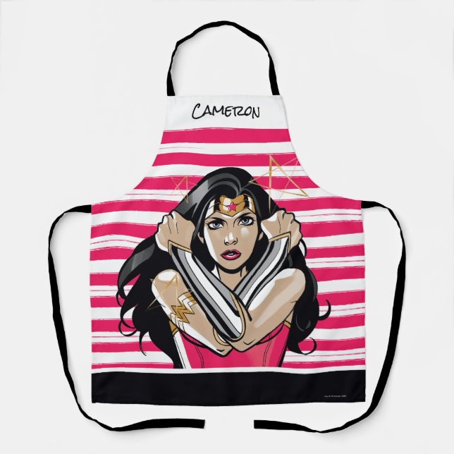Wonder Woman Defend - Template Apron (Front)