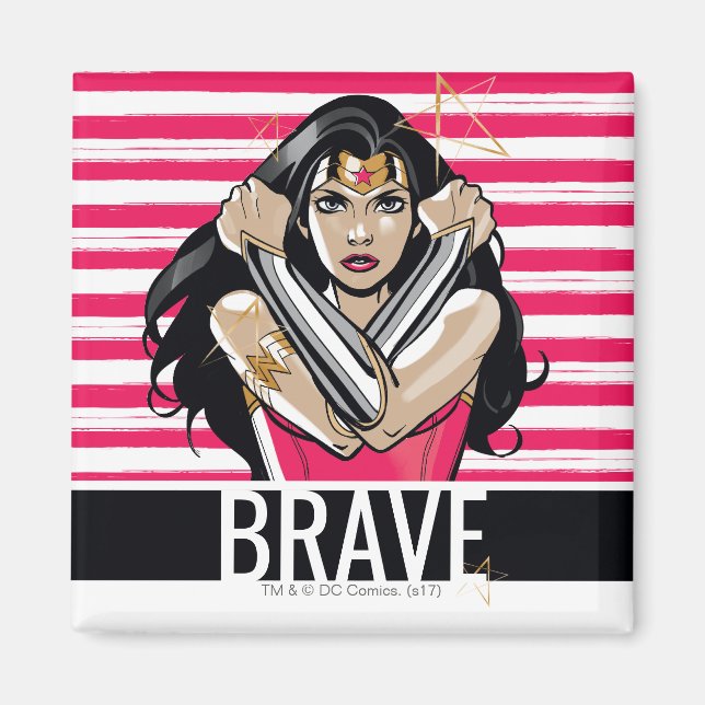 Wonder Woman Defend - Template Magnet (Front)