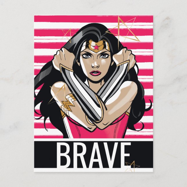 Wonder Woman Defend - Template Postcard (Front)