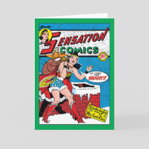 Wonder Woman Delivering Toys Holiday Card