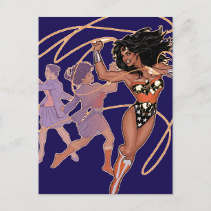 Wonder Woman Diana Prince Transformation Postcard