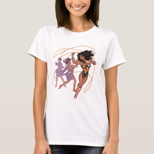 Wonder Woman Diana Prince Transformation T_Shirt
