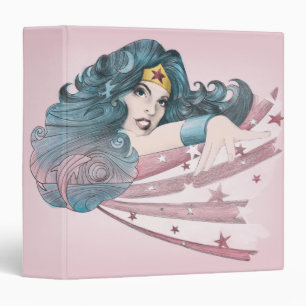 Wonder Woman Dolphin and Stripes Binder
