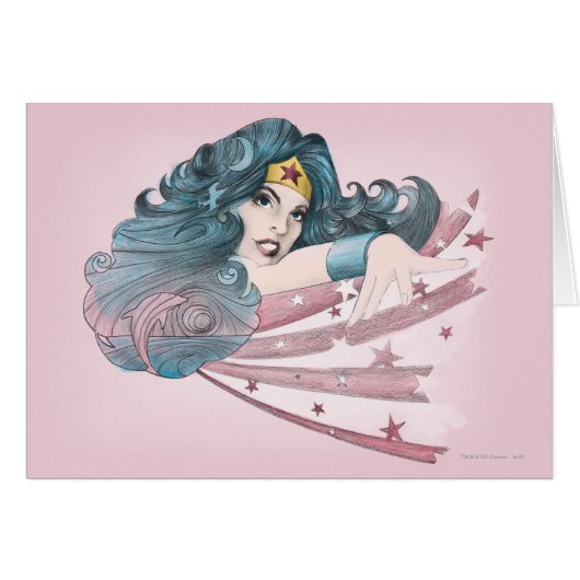 Wonder Woman Dolphin and Stripes Cards (Front Horizontal)