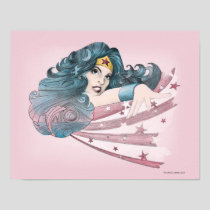 Wonder Woman Dolphin and Stripes Poster