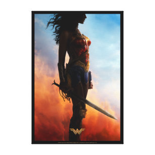 Wonder Woman Duststorm Silhouette Canvas Print