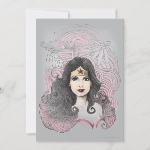 Wonder Woman Eagle and Trees Custom Invitations