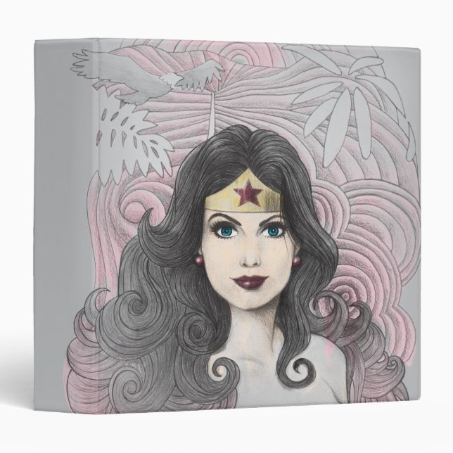 Wonder Woman Eagle and Trees Binder (Front/Spine)