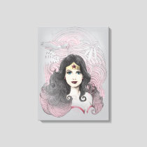 Wonder Woman Eagle and Trees Canvas Print
