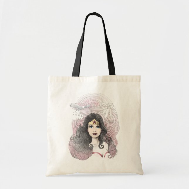 Wonder Woman Eagle and Trees Tote Bag (Front)