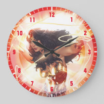 Wonder Woman Encyclopedia Cover Large Clock