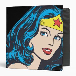 Wonder Woman Face 3 Ring Binder