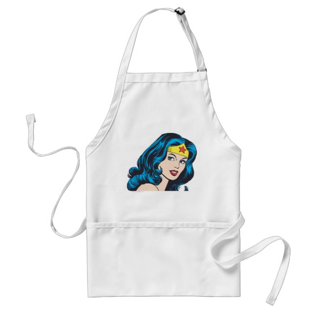 Wonder Woman Face Adult Apron (Front)