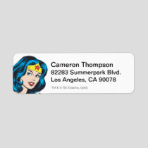Wonder Woman Face Label