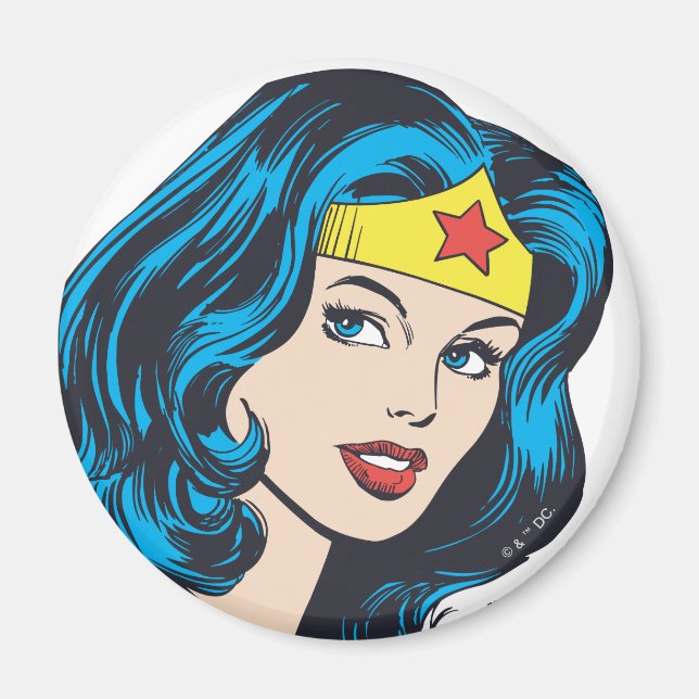Wonder Woman Face Magnet (Front)
