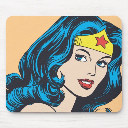 Wonder Woman Face Mouse Pad | Zazzle.com