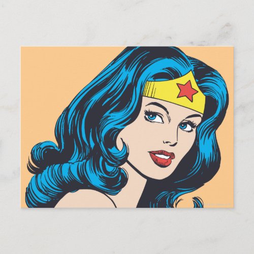 Wonder Woman Face Postcard