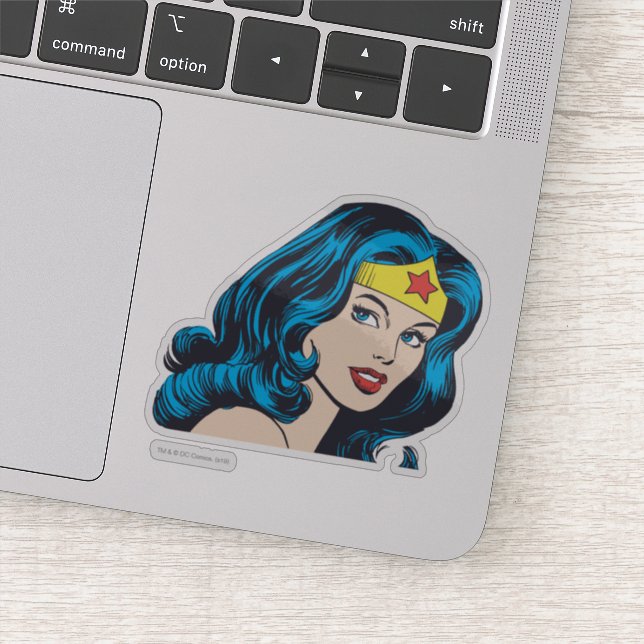 Wonder Woman Face Sticker (Detail)