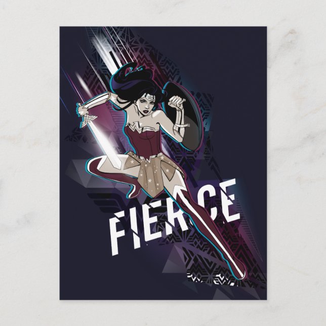 Wonder Woman - Fierce Postcard (Front)