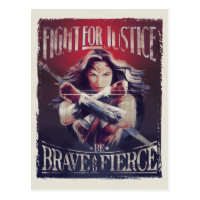 Wonder Woman Fight For Justice Postcard
