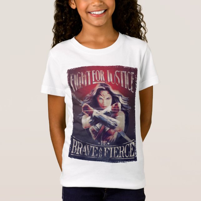 Wonder Woman Fight For Justice T-Shirt (Front)