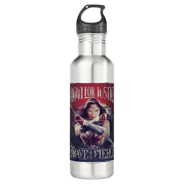 Wonder Woman Fight For Justice Water Bottle (Front)