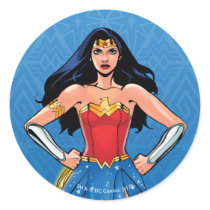Wonder Woman - Fight For Peace Classic Round Sticker