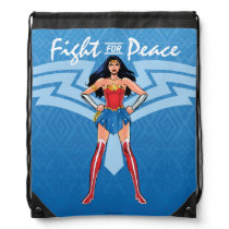 Wonder Woman - Fight For Peace Drawstring Bag