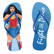 Wonder Woman - Fight For Peace Flip Flops
