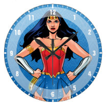 Wonder Woman - Fight For Peace Large Clock