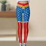 Wonder Woman - Fight For Peace Leggings<br><div class="desc">Check out these Wonder Woman inspired leggings featuring her iconic red and white boots,  and a blue star patterned bottom.</div>