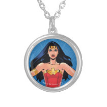 Wonder Woman - Fight For Peace Silver Plated Necklace