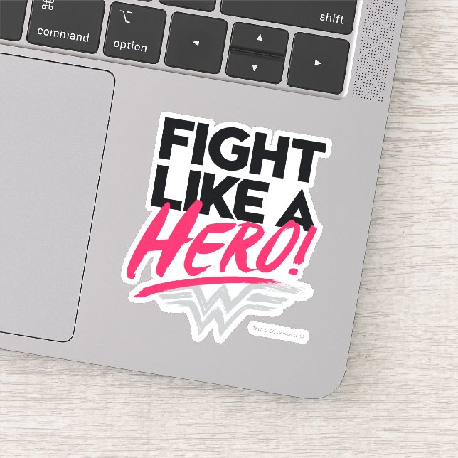 Wonder Woman - Fight Like A Hero Sticker (Detail)