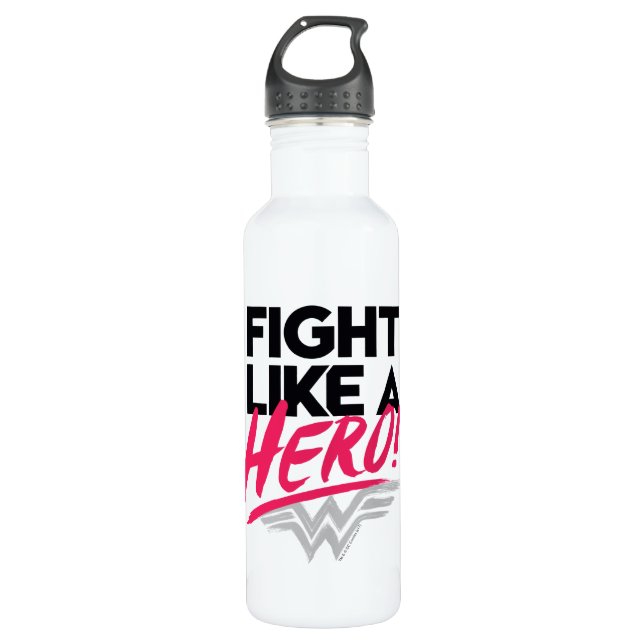 Wonder Woman - Fight Like A Hero Water Bottle (Front)