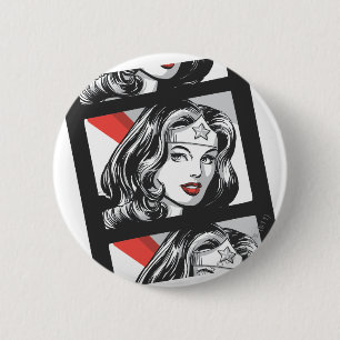 Wonder Woman Film Strip Pinback Button