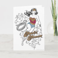 Wonder Woman Flourish Card