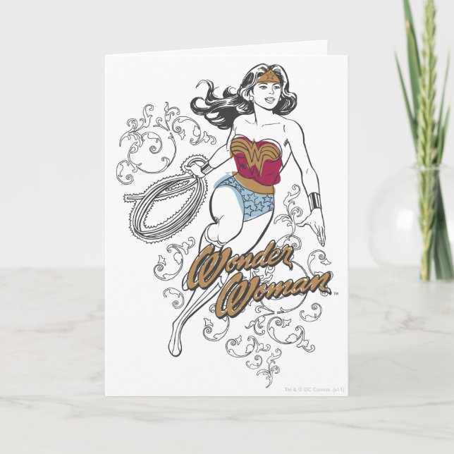 Wonder Woman Flourish Card (Front)