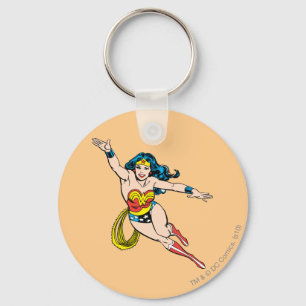 Wonder Woman Flying Forward Keychain
