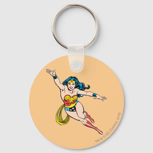 Wonder Woman Flying Forward Keychain (Front)