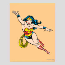 Wonder Woman Flying Forward Poster